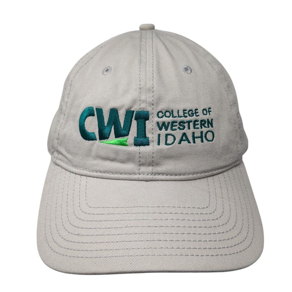 College Of Western Idaho Slideback Hat Gray One Size Adjustable Solid